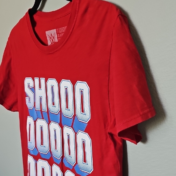 WWE Alpha Academy Shooosh Red Graphic Cotton Short Sleeve Tee Small - Picture 4 of 7